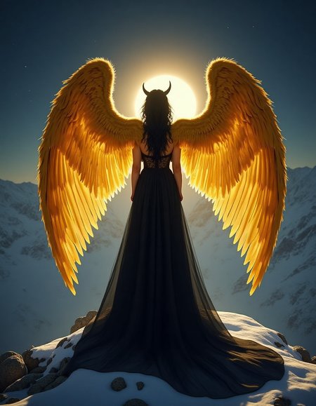 Back Wings Facing Away (FLUX1.D)