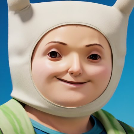 score_9, score_8_up, score_7_up,  <lora:f1nn4:1> f1nn4,1boy,finn the human,adventure time,solo,portrait,smile,  <lora:FFXIV-DAWNTRAILPDXL:1> dwntrilffxivpdxl