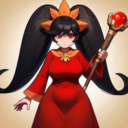 (masterpiece, best quality, pretty face, gloom, obscure background, ominous, anime, staff, cartoony), absurdres, high resolution, highres, highly rated, AddNet Weight 1: 0.6, score_9, (((1girl, unbothered))) ,((ashleywario, unique pose, 1girl, twintails, red eyes, long hair, black hair, dress, orange hairband, red dress, big hair, hairband)), ((fullbody, wide hips, alone, solo, saggy, dynamic, unique, boobs, red eyes, plump, haunted mansion, neutral, fullbody, big breasts, fat, mature))