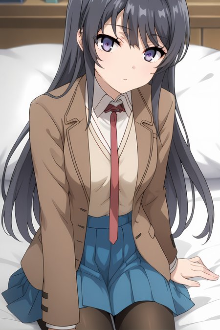(school uniform brown blazer red necktie blue skirt black pantyhose:1.50), bgs-mai, blue eyes, purple eyes, black hair, lonh hair, bangs, medium breasts,
1girl, solo, skinny, (source_anime, score_9, score_8_up, score_8, score_7_up), score_7, score_6_up, score_6, score_5_up, score_5, 
(horny:1.30),
(bedroom:0.90),
(close-up:1.60), (:1.10),
<lora:bgs-mai-V01-000004:0.90>