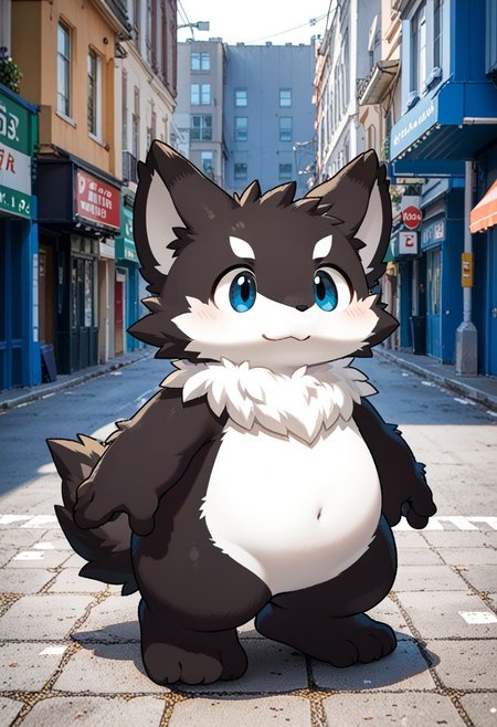 score_9, score_8_up, score_7_up, by zuppu11, photo background, 1boy, furry, kemono, cute, solo, full body, zPDXL3