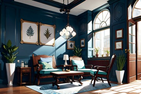 highly insanely detailed, masterpiece, top quality, best quality, highres, 4k, 8k, RAW photo, (very aesthetic, beautiful and aesthetic),  
(code_style,codestyle),(sympattern,geometric pattern), 
<lora:CodeStyle (half generic class)_564920:0.5>, 
(1girl:1.3), 1other, 
hospital Waiting Room, cozy space with cushioned chairs, side tables, soft lighting, artwork on the walls, coffee station,âââ