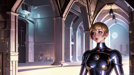 1930s scifi cover art, ("the Glorious Crypt, Misty":1.2), (masterpiece), (best_quality), (illustration), anime movie background, official art, intricate location design, a  clock tower[, trending on artstation::0.4], absurdres, <lora:bombshell:1>