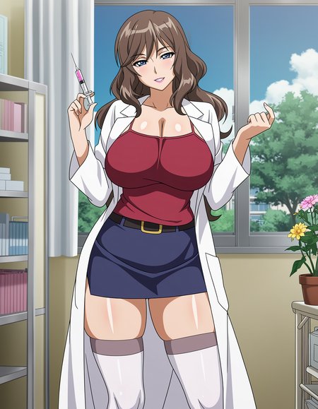 Mizushiro Hazuki (hentai: genkaku cool na sensei ga aheboteochi) NoobAI V-pred / EPS Illustrious / Pony / SD1.5
