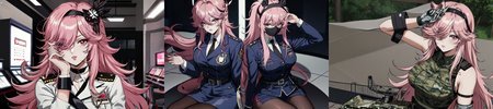 highly insanely detailed, masterpiece, top quality, best quality, highres, 4k, 8k, RAW photo, (very aesthetic, beautiful and aesthetic), 
__lazy-wildcards/cosplay-char/tenkuu_shinpan/yayoi_kusakabe/prompts__, 
<lora:Yayoi_Kusakabe:0.5>, 
(1girl:1.3), 1other, 
__lazy-wildcards/dataset/background__,âââ