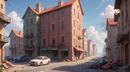 score_9, score_8_up, score_8_up, destroyed city<lora:add-detail-xl:1> <lora:Dream Scenery XL:1> Dream Scenery