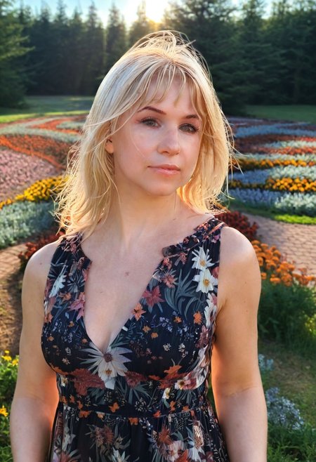 masterpiece,uhd,8k,detailed,intricate, digital art inspired by Greg Hildebrandt, trending on Artstation, 
small breasts, nipples, fantasy art, beautiful female, pretty, blonde hair, beautiful female, gorgeous woman, pretty face, braless. skimpy summer dress, nipslip. visible rounded small tits. early morning sunrise, outside, summer meadow, lots of flowers,
 ,style by Arthur Rackham,style by Darek Zabrocki,style by Laurie Greasley,style by Alfred Cheney Johnston, detailxl