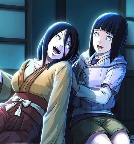 Hinata and Hanabi test