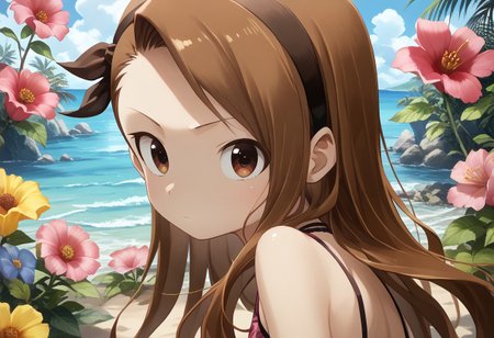 score_9, score_8_up, score_7_up, detailed background, shiny skin, posing, rating safe, 
<lora:yamamoto.pony:1>,
yamamoto,
iori,