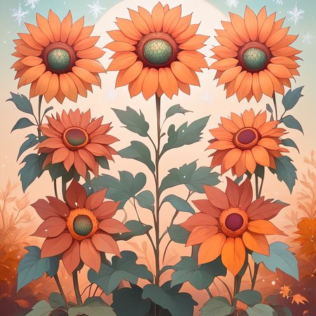 score_9, score_8_up, score_7_up, score_6_up, BREAK <lora:Disney_NouveauPony:1> ArsMJStyle, Disney Nouveau, four women representing the seasons, each dressed in richly detailed garments. They stand intertwined with the natural elements of their seasonsâspring blossoms, summer sunflowers, autumn leaves, and winter snowflakes.