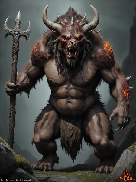 druidic hell beast <lora:LoromXL_Druidic_Naturalism_v1:0.1>