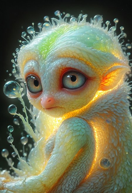 (Micro albino demon r4punzel with lethargic sleepy smokey eyes), cute,  ultra detailed macro photography by miki asai,  photography, phosphorescent, cute, a housed mystical stunning,  soft lighting, breathtaking, highly detailed, award-winning,  cinematic still shot,  kodachrome, uhd, canon eos