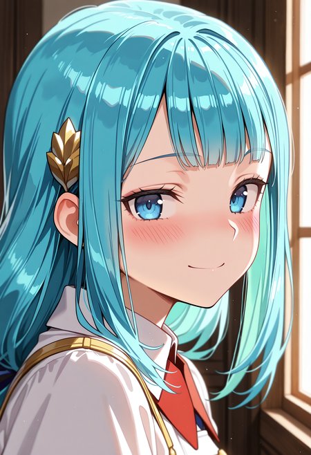 <lora:SueleciaIL:1>, suelecia,
looking side, blush, smile,
looking at viewer, portrait,
masterpiece,best quality,amazing quality,
