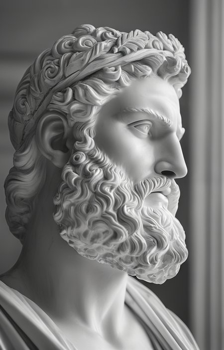 masterpiece,best quality,<lora:tbh59-sdxl:0.75>,illustration,A gypsum sculpture style, portrait of noble man