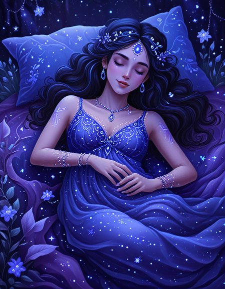novuschroma14 style The Sleeping Gypsy   <lora:novuschroma14 style:1> <lora:sdxl_lightning_8step_lora:1>