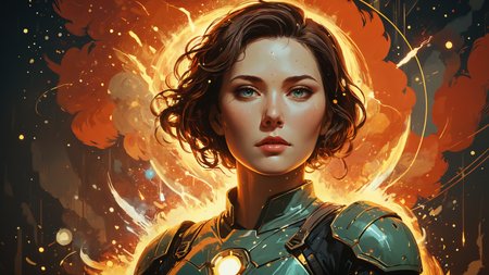 Genetic manipulation creates super soldiers with enhanced abilities, turning the tide of war in a conflict that spans the galaxy,, Firelight,, glowneon, glowing, sparks, lightning portrait, by Victo Ngai, Hyung-tae Kim, sakimichan, elegant, sharp focus, cubism, character concept art, trending on ArtStation  <lora:RMSDXL_Creative:0.8>  <lora:Ive_Got_The_Power:0.8> <lora:glowneon_xl_v1:0.8>