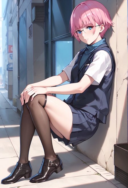 <lora:sdxl_lightning_8step_lora:1> <lora:Fixhands_anime_bdsqlsz_V1:1>score_9, score_8_up, score_7_up, best quality, uncensored, source_anime, intricate details, high quality, perfect anatomy BREAK
1girl, solo, full body,
 <lora:gis-esakipurin_XL(pony)notag:1>