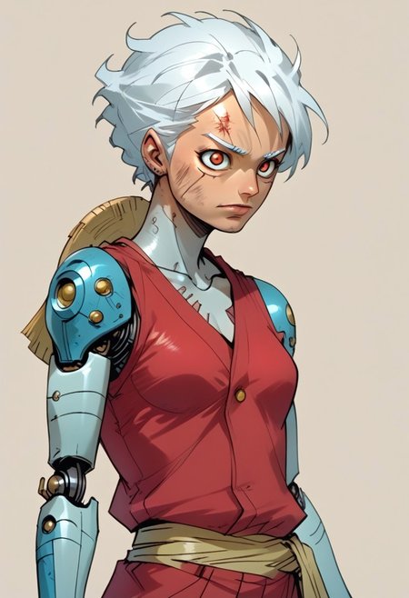 namiop as (robot girl:1.5), [[gearseconds|Gearfour|Gearfive]| score_9, score_8_up, score_7_up, source_furry, solo, adorable woman, blonde hair, long hair, partial body, close view, on a city street, school uniform, pleated skirt, (wood doll joints, wood doll skin, wood doll face, wood skin, wood body, doll eyes:1.2), (indirect lighting, dynamic lighting:1.4), (detailed image, high resolution, 5k resolution:1.0), (las lindas art style, anime Art Style:1.2)]