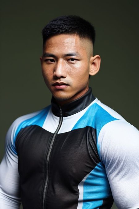 1man, Pinoy as Bodybuilder, fade  hairstyles, Tight SUIT , 8K UHD,  Handsome face