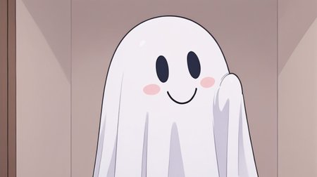score_9, score_8_up, score_7_up,simple drawing,cute, smile ,  white ghost, 1 ghost, indoors, simple background<lora:white_ghost_il:1>