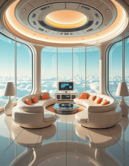 Jetsons home interior illu