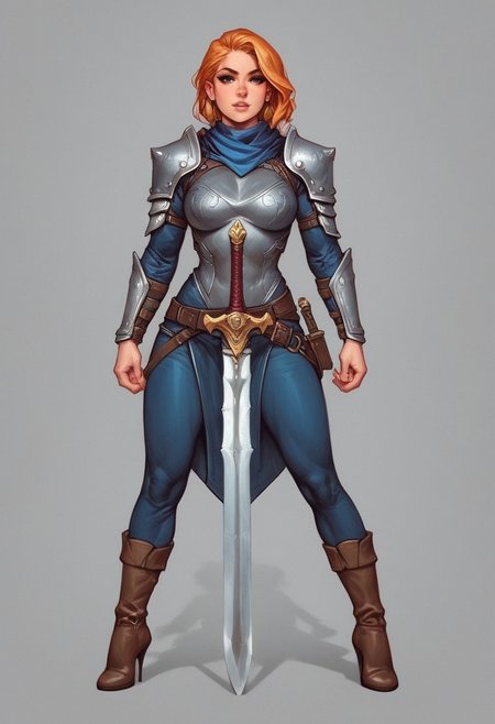 extremely detailed
((full-clothed armor)), ((long big sword in hands, long sword in hands)), medieval style
BREAK 
strange world background score_9, score_8_up, score_7_up, score_6_up, source_cartoon, rating_explicit, Expressiveh, (((((full body))))), dynamic pose