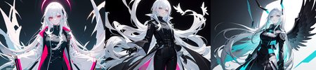 highly insanely detailed, masterpiece, top quality, best quality, highres, 4k, 8k, RAW photo, (very aesthetic, beautiful and aesthetic), 
__lazy-wildcards/cosplay-char/ShinMegamiTensei/jenna_angel/prompts__, 
<lora:zs_Jenna:0.3>, 
(1girl:1.3), 1other, 
__lazy-wildcards/dataset/background__,âââ