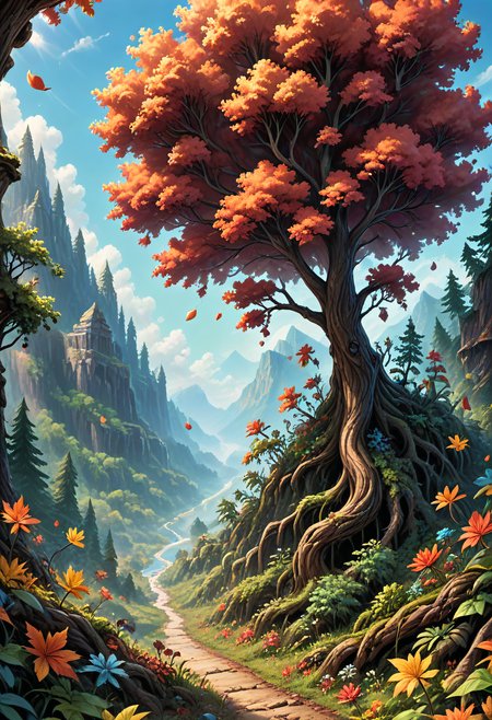 ethereal fantasy concept art of  score_9, score_8_up, score_7_up,  jewish woman, enchanted forest, unnatural colored sky, serenity, rustling leaves, <lora:xl_more_art-full_v1:0.8>
<lora:Hyper-SDXL-8steps-lora:1.0>, rating_safe,  . magnificent, celestial, ethereal, painterly, epic, majestic, magical, fantasy art, cover art, dreamy
