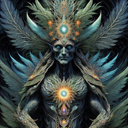 trypophobic druidic fractal god