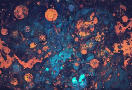 cosmic array  in the style of liquid neon <lora:liquid-neon:1>