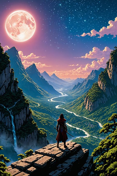 (by  Noriyoshi Ohrai  and  Brothers Hildebrandt :1.20), (by  Alena Aenami  and  Gabriel Pacheco  and  Bruce Timm 0.80), high fantasy, glorious  <lora:more_art:0.30><lora:clothing_slider:2.00><lora:great_lighting:1.50><lora:aesthetic:1.50><lora:photorealistic_portrait:1.50><lora:RMSDXL_Enhance:0.50><lora:RMSDXL_Creative:0.50><lora:RMSDXL_Photo:0.50><lora:RMSDXL_Darkness_Cinema:0.50><lora:extremely_detailed:1.50><lora:perfect_eyes:0.15><lora:perfect_hands:0.15><lora:midjourney:-0.15><lora:dpo:0.25>