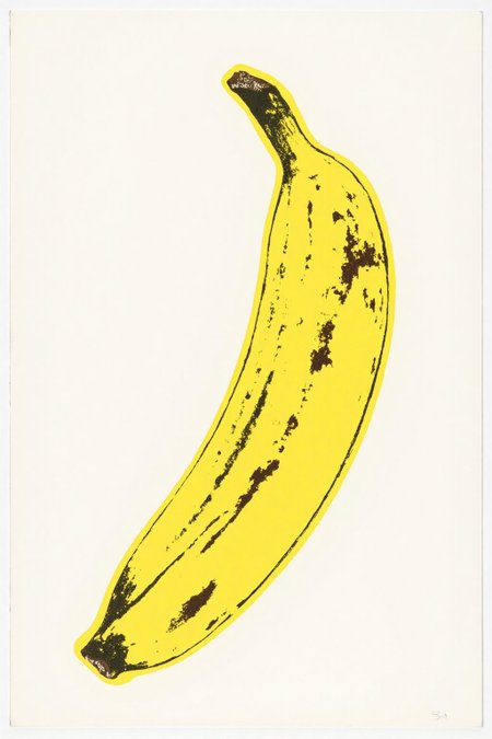 andywarhol1 illustration.
A banana positioned diagonally from the top right to the bottom left. The banana is bright yellow with black accents, against a plain white background. <lora:andywarhol1_cap_d6a3:1.0><lora:836294561618729192:0>