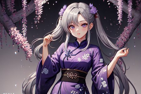 highly insanely detailed, masterpiece, top quality, best quality, highres, 4k, 8k, RAW photo, (very aesthetic, beautiful and aesthetic),  
(code_style,codestyle),japanese text,traditional chinese text,(sympattern,geometric pattern),symbolic patterns,geometric pattern wallpaper,doodle pattern, 
<lora:CodeStyle (half generic class)_564920:0.6>, 
(1girl:1.3), 1other, 
trail,grayish_purple background,âââ