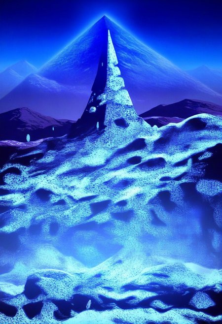 mountain, surreal,  double exposure, dark and moody ,colored all seeing eye pyramid  made of franglamex, covered with foam, soap bubbles, film grain, high quality,  dramatic, poster, ruanyi0156