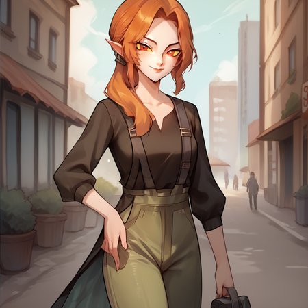 (2girls), short girl, outdoors, city,  <lora:midna:0.9> , midnaSDXL, long hair, red eyes, pointy ears, orange hair, ponytail, colored skin, helmet, wide hips, yellow sclera, colored sclera, one eye covered, multicolored skin, two-tone skin, midna, smile, hands on own hips, looking at viewer,  <lora:rororoV1:0.85> , 
(2girls), outdoors, city, tall girl,  <lora:tp_hena_tphna_ponyxl_v1:0.9> , tphna,  solo, freckles, 
score_9, score_8_up, score_7_up, score_6_up, score_5_up, score_4_up, source_anime, masterpiece
