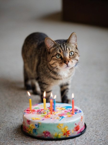 <lora:SDXL_Happy_Birthday_Sa_May-v7:1> Happy Birthday! a cat