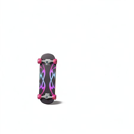 skateboard, solo, white background, simple background, no humans <lora:icon_outline_semireal:0.8>