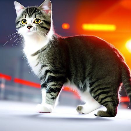 A cute kitty cat, BattlefieldStyle-SDv2
