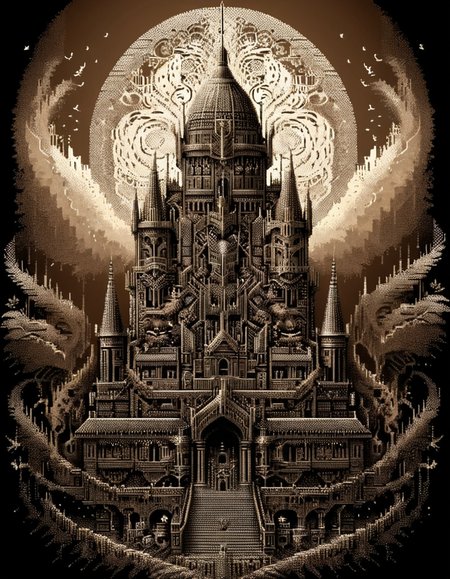 Vector Art, Fantasy Dreamlike ral-ansrt, Proud, Dark Academia, back-light, panorama, Sepia filter, masterpiece, <lora:ral-ansrt:1.2>, very, magnificent, winning, full color, ambient background, enhanced quality, dynamic composition, atmosphere, artistic, beautiful composition, illustrious, sharp focus