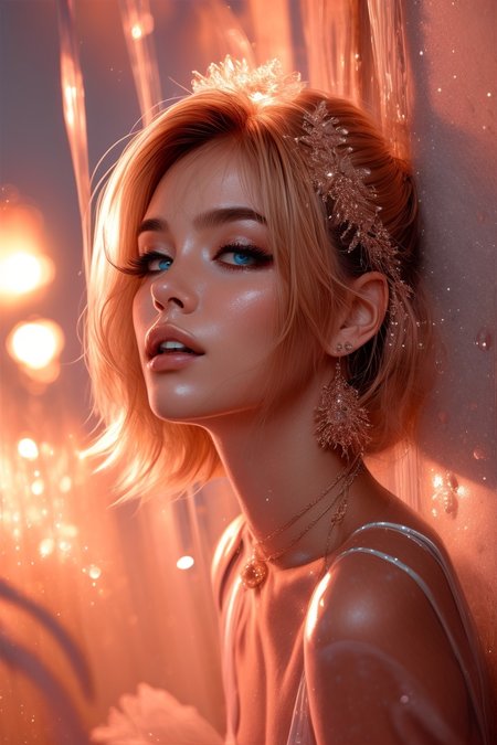 (masterpiece), ((dof)), 4k, 8k, hdr, stunning details, best quality, sharp_focus, elegant, gold and opal and peach color scheme, hyperrealism, fantasy,
halation, bloom, (beautiful reflections), ((beautiful refractions)), subsurface_scattering, ((heat haze)), breathtaking atmosphere, enlightening experience, enchanting vision, feeling of embracing warmth, ambient occlusion, ray tracing, plants,
(SOLO), a gorgeous woman as a beautiful goddess, epitome of beauty, stunning visuals, perfect face, detailed face, perfect body, full body, translucent_iris, detailed and mesmerizing eyes, beautiful eyelashes, arched_eyebrows, lushious_hair, perfect_collarbones, (assassins creed style:0.8) (symmetry:1.1) , ((portrait of floral:1.1)) ,
luxurious jewelry, waterwall_background, ((water cascading down the walls)), bedroom_eyes, sleepy_eyes,
small_perky_breasts,  <lora:breastsizeslideroffset:0.0>
<lora:1dk:0.8> 1dk <lora:add_detail:0.8> <lora:AGF:0.8> agf, wearing agf <lora:mdyueliang:0.8>  CR1.3   <lora:43stl1ght1ngXLP2:0.8> 43stl1ght1ng, low light, dramatic lighting, darkness, eye lighting, reflection