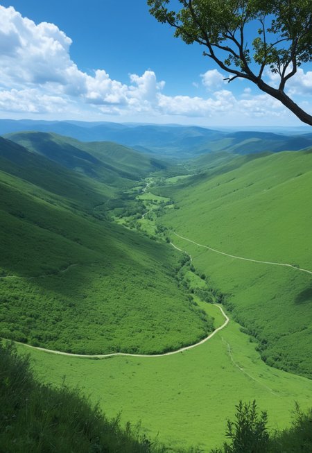 <lora:flux_genshinlandscape_sumeru_000003000:1> genshinlandscape, An image of Sumeru showing a vibrant, lush landscape dominated by a massive, ancient tree to the left of the image. The tree is intertwined with various structures, blurring the line between nature and civilization. Its roots and branches extend across the area, creating natural walkways and platforms enveloped in foliage. The lush greenery covers rolling hills and rocky outcrops, while small buildings are tucked into the vegetation, giving the scene a harmonious integration with nature.  In the background, a clear blue sky with scattered white clouds stretches over the horizon, enhancing the bright atmosphere of the scene. The land is bathed in daylight, offering a vivid view of the surroundings. The distant hills and mountains add to the scene's depth, while patches of wildflowers in the foreground add a touch of color to the verdant landscape.
 (8k uhd:1,4)
 <lora:add-detail-xl:1>
 <lora:Dynamic Poses:1>