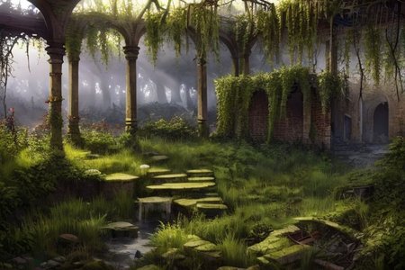 (masterpiece:1.2), (best quality,:1.2), 8k, HDR, ultra detailed, ((photorealistic)), professional light, cinematic lighting, fashion photography, ambient lighting, atmospheric effects, <lora:detail_slider_v4:3>, overgrown ruins in the Wasteland,   <lora:Wasteland-10:1>, (style-rustmagic:0.2),   (Style-SwampMagic:0.2), epiCPhoto