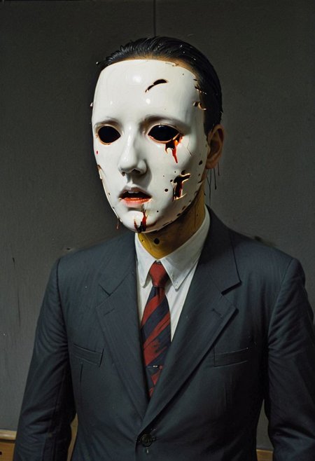 My head is slicing into enigmatic sections, and my primary symptom is that I have no face, but I must see, internationally recognized oil painting by the master, sold at auction for 23 million USD. Expressive powerfully pained expression intermingled with notes of confusion.