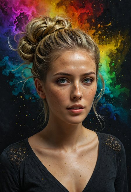 Horror-themed (((A beautiful Adventurous Spirit, 24 years old woman, with Sun-kissed skin with a sprinkling of freckles across her nose, tousled sandy blonde hair pulled into a carefree bun, and bright green eyes filled with excitement for lifeâs adventures.)))
 (((with exaggerated expressions))) Here's another set of 50 even more bizarre and strange attributes for fruits and vegetables:, Creative Double Mirrors: Place two mirrors facing each other with your subject between them; this creates infinite reflections that feel surreal and thought-provoking..(dynamic:1.1),sun rays,(taken by 12.5mm fisheye lens:1.1), 
(Vivid, HDR, Canon50, 8K, Hyper Realistic, Dramatic, Epic, Dynamic Contrast, Cinematic Lighting, increased brightness)(((Zoomed Out, Far away Shot))) = =. Epic dynamic lighting , vibrant,highly detailed,psychedelic,((Psychedelic, rainbow glow ))
((Vivid, Epic, Dynamic contrast)) (((Zoomed out, Far away shot, In frame)), (((Cinematic, Studio lighting, Contrast)))
<lora:juggernautXL_version6Rundiffusion:0.8><lora:rundiffusionXL_beta:0.8><lora:epicrealismXL_v5Ultimate:0.8><lora:crystalClearXL_ccxl:0.9>
<lora:extremely_detailed:0.8> extremely detailed
<lora:hyperkraximalism:0.6> hyperkraximalism
<lora:QuadpipeQp_sdxlV2:0.4> 
<lora:xl_more_art-full_v1:0.2>    <lora:RMSDXL_Darkness_Cinema:0.8>, - Generate images with sharp edges and fine details.
- Produce high-resolution images with no blurriness or distortions.
- Create images with clear and well-defined subjects.
- Ensure that the output images have crisp lines and distinct features.
- Generate images with vibrant colors and accurate tones.
- Avoid noise or artifacts in the generated images.
- Focus on producing clear textures and patterns in the images.
- Emphasize clarity and definition in all aspects of the generated images.
- Prioritize the sharpness and clarity of the main subjects in the images.
- Optimize the AI model to produce clear and visually appealing images., Wlop, By art germ . Eerie, unsettling, dark, spooky, suspenseful, grim, highly detailed