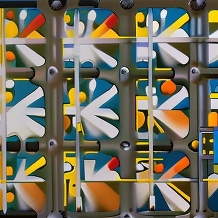 flower sin the style of PMondrian