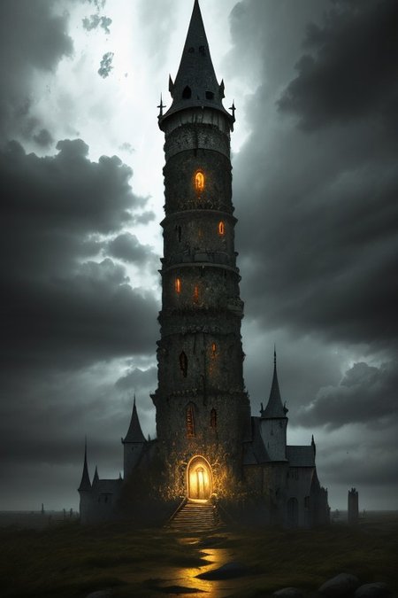 RAW photo, (masterpiece:1.3), subsurface scattering, heavy shadow, (high quality:1.4), (intricate, high detail:1.2), professional photography, HDR, High Dynamic Range, realistic, ultra realistic, photorealistic, high resolution, film photography, ambient lighting, atmospheric effects, <lora:detail_slider_v4:2>, OverallDetail,  witow, a sinister, slender tower on the coast in a storm, <lora:Wizard_Tower-10:1>, epiCPhoto