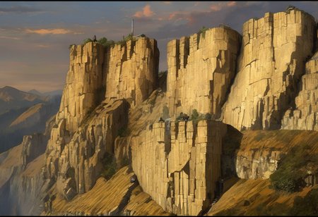 ((Highest quality:1.0),(High resolution:1.0), (masterpiece:1.0), (overview:0.6), beautiful and aesthetic:1.3), extreme detailed, colorful, highest detailed,((ultra-detailed)),(highly detailed CG illustration),((Gloomy and Dark Atmosphere)), ((wide shot:1.5)),, A vertical farm built into the wall of a steep cliff. Dieselpunk, <lora:DieselPunkAIv2:0.5>