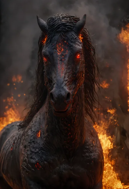 __Camera Views/cameraView/worm's eye__
__200+ (NSFW and SFW)/background/medieval village__ in a burning medieval village at night.
highly detailed portrait photo of a (rpgnightmare):1.2 wandering through a burning medieval village at night.
<lora:RPGNightmareXL:1> rpgnightmare, (((1other))), solo, ((__200+ (NSFW and SFW)/color/Blood Red__ eyes)), (glowing <lora:aidmaLightPainting-v0.1:0.8> Light Painting), fire, (burning:1.2), full body
depth of field:1.2, realistic:1.3, photorealistic, fantasy, cinematic, 8k, best quality, god rays:1.2, dappled sunlight:1.1, shadow play:1.1, detailed, dramatic lighting, bokeh
__200+ (NSFW and SFW)/camera/Sony a7 IV Mirrorless Camera__
__200+ (NSFW and SFW)/focal-length/35mm - 85mm  focal length__
__200+ (NSFW and SFW)/f-stop/ƒ/2.8__
__200+ (NSFW and SFW)/iso-stop/ISO 1600__, (masterpiece, award winning artwork) many details, extreme detailed, full of details, Wide range of colors, high Dynamic <lora:add-detail-xl:1> <lora:WildcardX-XL-Detail-Enhancer:0.9> <lora:aidma-Image Upgrader-v0.1:1> <lora:SDXLFaeTastic2400:0.085> <lora:MJ52:0.185> <lora:sinfully_stylish_SDKL:0.11> <lora:casting shadow style v2:0.1> <lora:CinematicStyle_v1:0.42> casting shadow style, cucoloris patterned illumination