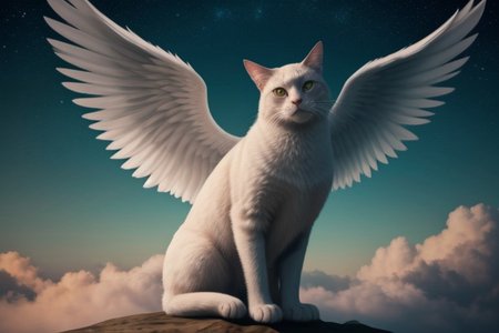 ,(Masterpiece:1.2, high quality),
 cat, :3,  
<lora:cat_20230627113759:0.8> angel wings