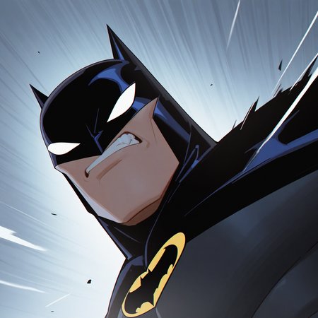 <lora:BATMAN_2004:1>batman_2004, solo, 1boy, upper body, male focus, teeth, twitter username, mask, bodysuit, portrait, clenched teeth, meme, black bodysuit, white eyes, superhero, dynamic perspective, detailed background, motion blur, film grain, abstract, natural lighting, fantasy, cinematic, dynamic view, tilted angle, very awa, masterpiece, best quality, absurdres, newest, perfect quality, detailed background, intricate details, (artist:fl \(l-fl\):0.7), (artist:tooboshoo:0.7), (artist:dizdoodz:0.8)